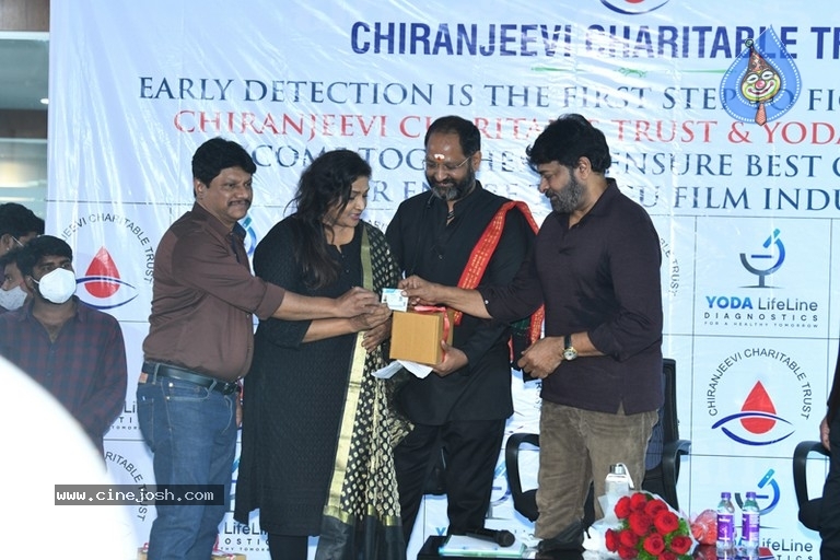 Megastar Distributes Health Cards Photos - 3 / 31 photos