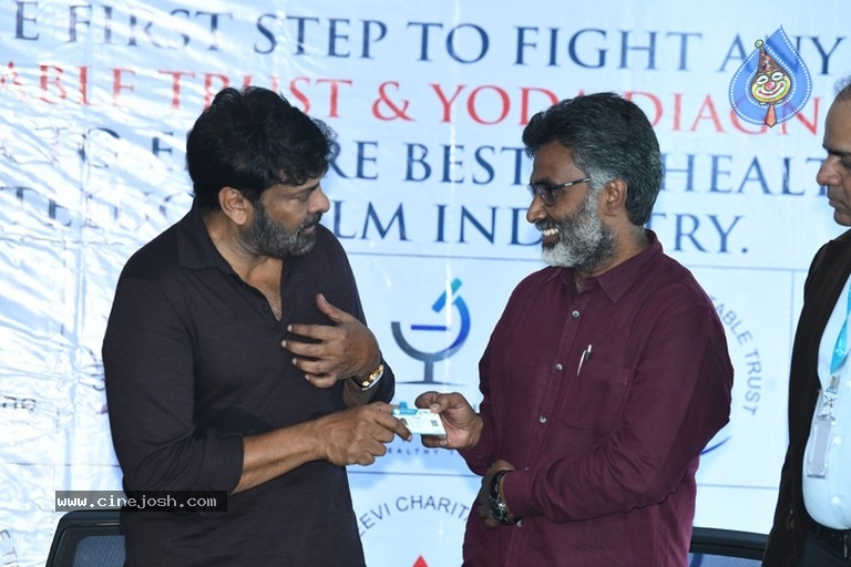 Megastar Distributes Health Cards Photos - 13 / 31 photos