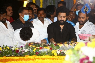 Jr NTR and Kalyan Ram At NTR Ghat - 15 of 34