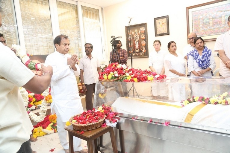 Celebs Pay Condolences to K.Viswanath - 50 / 55 photos