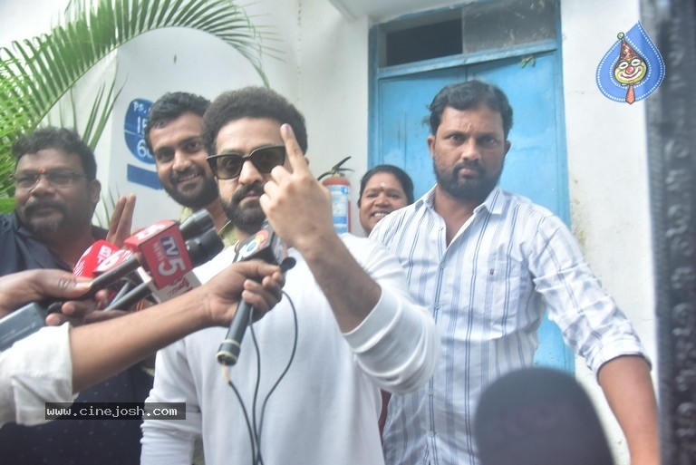 Tollywood Celebs Cast Their Votes - 15 / 60 photos