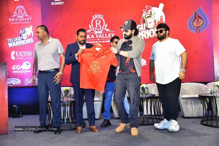CCL Telugu Warriors Jersey Launch - 25 / 35 photos